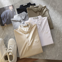 【有質感，人人好穿！】夏季商務休閒短袖polo衫男刺繡男裝上衣潮