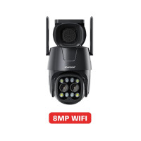 Ip-камера Wifi/4G sim-карта PTZ HD 4MP 8MP двойная линза 2,8 мм-8 мм 10X Zoom Наружная AI человеческое отслеживание Цвет ночного видения аудио камера безопасности