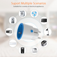 Розетка умная с монитором питания, 16 А, с поддержкой Alexa и Google Home