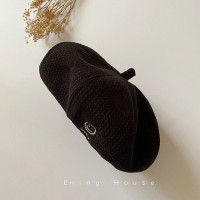 Детский берет для девочек французский художник теплая шерстяная зимняя шапка в стиле ретро винтажный простой берет однотонный элегантный для детей