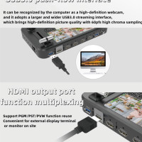 Многофункциональная панельная станция для переключателя трансляций, микшер для видео с несколькими камерами, HDMI, USB, LAN для управления потоковой трансляцией в реальном времени