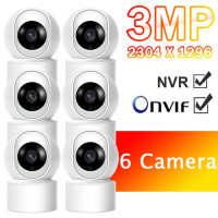 2/3/6 шт., 3-мегапиксельная IP-камера, домашняя радионяня, Wi-Fi, видеонаблюдение, веб-камера, домашняя камера безопасности, умное отслеживание, ночное видение