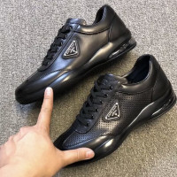 1073氣墊新款繫帶低幫軟彈商務休閒時尚百搭牛皮打孔透氣休閒鞋男