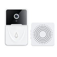 Беспроводной дверной звонок Wi-Fi видеодверной звонок двусторонний внутренний домофон поддержка голосового изменения Bluetooth-совместимый для домашнего монитора