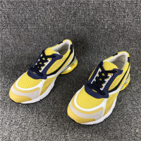 工廠尾單斷碼瑕疵處理繫帶網面透氣真皮拼色休閒運動男鞋不退不換