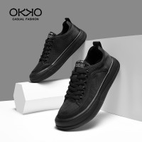 OKKO夏季新款透氣萊卡網面速幹休閒鞋男運動板鞋潮流低幫男士布鞋