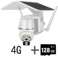Наружная камера видеонаблюдения с солнечной панелью, 4G, 5 Мп