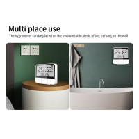 Wi-Fi датчик температуры и влажности Tuya с поддержкой Alexa и Google Assistant, датчик температуры и влажности, монитор с питанием от батареи