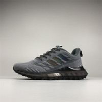 出口歐美外貿男士爆米花底休閒運動鞋百搭透氣飛織軟底高彈跑步鞋