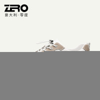 Zero零度男鞋真皮休閒鞋夏季男士軟底舒適時尚拼色反絨皮休閒皮鞋