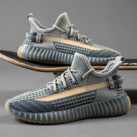 莆田椰子350男鞋夏季透氣2023新款飛織網面運動網鞋休閒防臭潮鞋