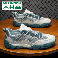 木林森運動鞋男夏季2023年新款潮流板鞋休閒百搭網面輕便阿甘潮鞋