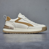 外貿尾單真皮男鞋撿漏牛貨斷碼處理純牛皮小白鞋厚底運動休閒板鞋