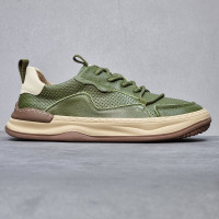 稀缺牛皮商場撤櫃品牌剪標高端真皮男鞋透氣打孔潮流牛皮溶解鞋夏