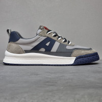 外貿品牌尾單真皮男鞋新款剪標特價繫帶透氣軟底潮流運動休閒板鞋