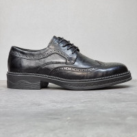 外貿出口尾單真皮男鞋清倉特價頭層牛皮透氣潮流佈洛克正裝皮鞋男