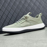 小醜鞋男2023夏季新款冰絲布男士休閒鞋低幫透氣歪頭帆布鞋板鞋潮