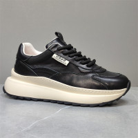 外貿出口廣州高端男鞋品牌撤櫃特價潮鞋厚底增高輕便運動休閒鞋秋