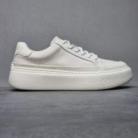 稀缺牛貨品牌尾單真皮男鞋清倉剪標厚底小白鞋透氣超輕休閒潮板鞋