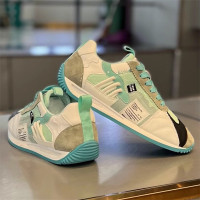 夏季透氣男鞋休閒潮鞋阿甘網面運動厚底網紅爆款外貿正品晉江夏天