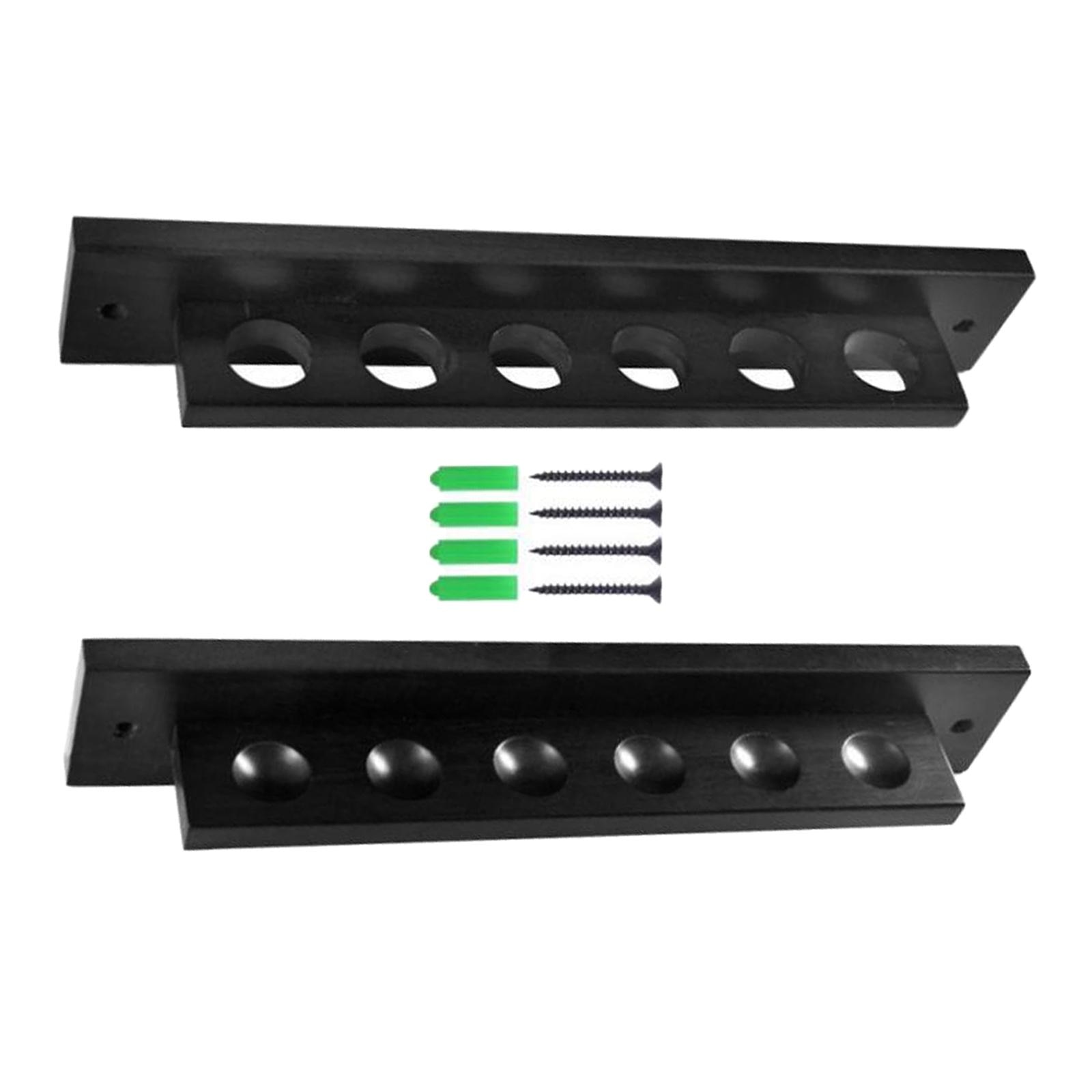 Professional Billiard Cue Rack Bracket  Mounted Pool Table Stand 6 Cues Pool Balls Sticks Holder  Room