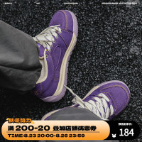 多嘴驢Donkey 原創設計/香芋紫 厚底面包鞋復古板鞋情侶滑板鞋男