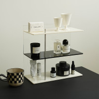 亚克力水杯收纳架化妆品置物架 桌面ins风香水杯子展示架