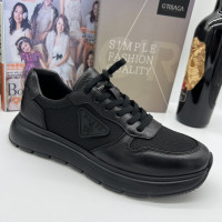 鞋子男款真皮軟底舒適網面透氣運動鞋內增高百搭通勤休閒鞋跑步鞋