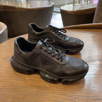 2023春季高級感男鞋潮輕奢牌歐貨氣墊底運動鞋繫帶休閒皮鞋老爹鞋