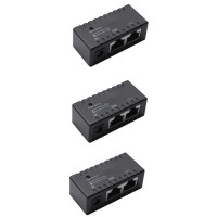3X Poe разделитель Инжектор Poe Rj45 Dc 5,5 мм X 2,1 мм вход Пассивный Poe адаптер Коннектор для Ip сетевой камеры (черный)