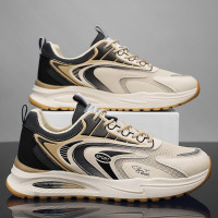 爆款男鞋夏季網面透氣2023新款潮流休閒運動鞋男厚底防滑老爹潮鞋