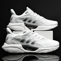 男鞋秋季體育生爆米花軟底防滑休閒運動鞋初中學生超輕減震跑步鞋