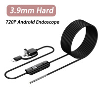 ENWOR ультратонкая эндоскопическая камера Android IP67 водонепроницаемая 720P HD Micro USB Type-C 3 в 1 с жестким кабелем промышленный эндоскоп 3,9 мм