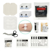 RHINO RESCUE Zip Stitch 6pcs with Wound Dressings, Wound Closure Strips, Zip stitch Laceration Closure Kit for Acute Care Band-aid