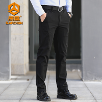 夏季新款冰絲彈力戰術褲男士運動戶外透氣速乾商務休閒西褲工裝褲