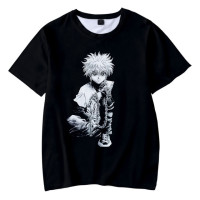 Детская футболка с 3D принтом охотника Killua, летняя модная повседневная футболка для мальчиков и девочек, детская одежда унисекс, футболки, топы