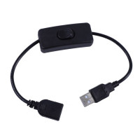 ESCAM 28 см USB-кабель с переключателем вкл/выкл кабель удлинитель для USB-лампы USB-вентилятор линия питания прочный адаптер