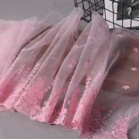 Кружевная ткань с вышивкой