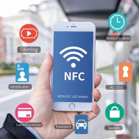 NFC чип для телефона Android 13,56 МГц программируемая чистая этикетка универсальная S50 1K RFID-стикеры бирки Прямая поставка 50/100/500 шт.