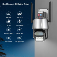 IP-камера наружного видеонаблюдения, 8 Мп, 4 к, Wi-Fi камера видеонаблюдения камера ip camera видеокар камеры видеонаблюдения wifi камера мини камера видеонаблюдта видеонаблюдение hikvision камера наблюдения ip камера