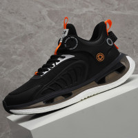 男鞋春季男士運動鞋新款潮流網面透氣減震厚底休閒跑步鞋子男夏季