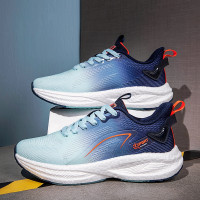 男鞋夏季透氣薄款飛織網面運動鞋男款爆米花軟底減震碳板跑步鞋子