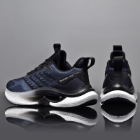 莆田男鞋爆米花減震軟底體育生跑步鞋男夏季透氣網面運動潮鞋