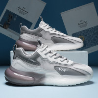 莆田椰子男鞋秋季運動休閒氣墊增高跑步爆米花底透氣網面老爹潮鞋