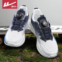 回力男鞋網鞋2023夏季新款旋鈕百搭鈕釦旋轉無繫帶透氣網面運動潮