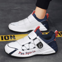 莆田男鞋夏季新款旋轉鈕釦運動鞋網面透氣休閒鞋包底老爹跑步潮鞋