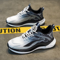 夏季男鞋2023新款單網面透氣防臭運動鞋男青少年學生減震軟底跑鞋