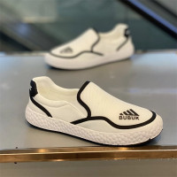 一腳蹬夏季新款潮牌布面軟底網布鞋男百搭抖音低幫拼色輕便網紅鞋