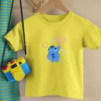 Футболка с рисунком вышивки и ангела, детская одежда, модный летний повседневный топ для девочек, свободная футболка с короткими рукавами и круглым вырезом для мальчиков