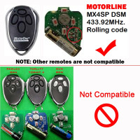 MOTORLINE FALK RCM / MXS4SP RCM / MX5SPK / MX4SP DSM / Пульт дистанционного управления для гаражных ворот 433,92 МГц с плавающим кодом Передатчик открывания ворот